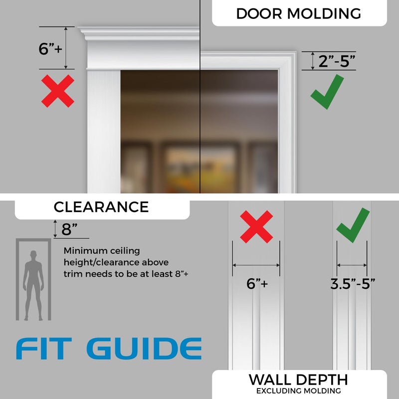 Ultimate Body Press XL Doorway Pull Up Bar with Elevated Bar & Adjustable Width - Image 5