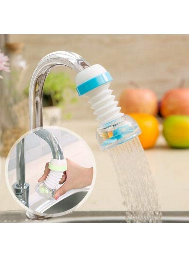 Inditradition Plastic Lacquered Finish Adjustable Rotating Kitchen Sink Tap Extender Faucet Water Filter Nozzle (Assorted Colour) - Image 3
