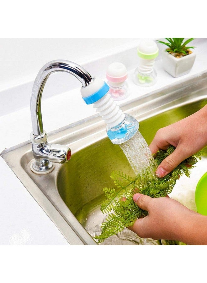 Inditradition Plastic Lacquered Finish Adjustable Rotating Kitchen Sink Tap Extender Faucet Water Filter Nozzle (Assorted Colour) - Image 2