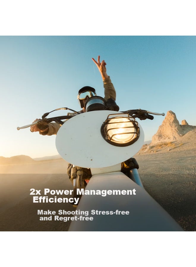 Gopro Hero12 Black Action Camera With Stabilization, Enhanced Battery Life, Waterproof Camera For Vlog, Diving, Skiing, Photography And Videography [camera Only + Enhanced Dual Charger + 128gb] - Image 3