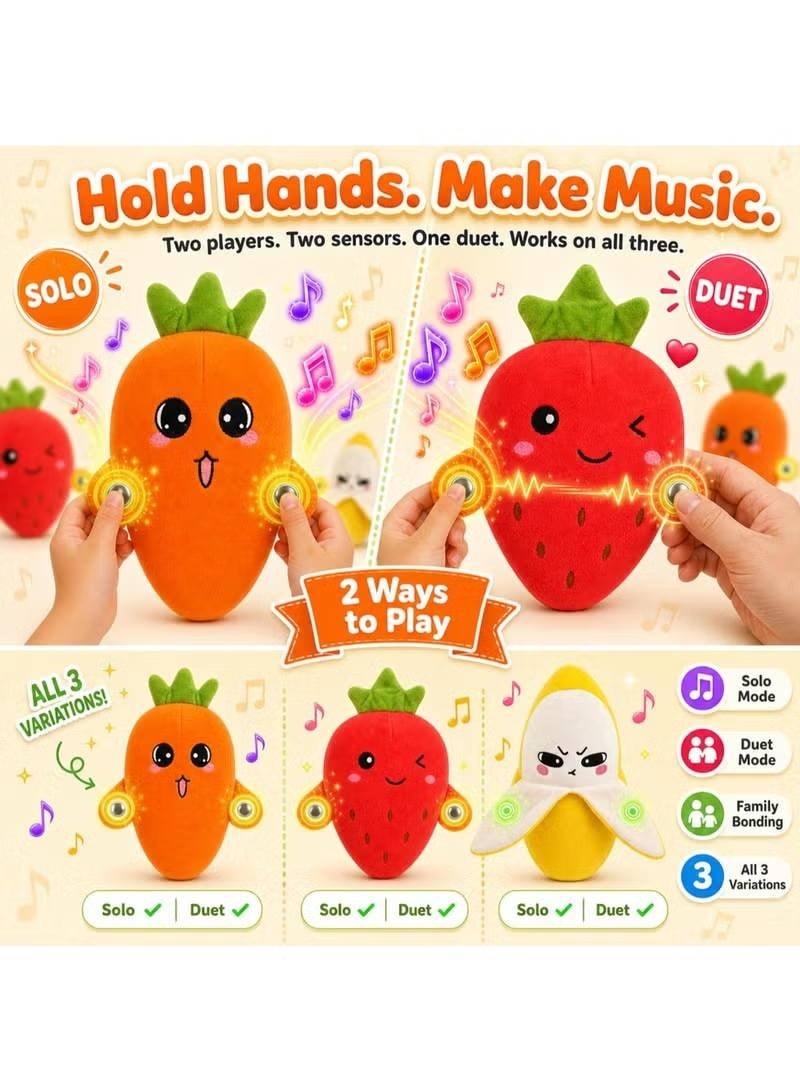 Interactive Musical Carrot Plush Toy, Touch-Activated Rhythm Piano Sensory Toy for Kids - Image 5