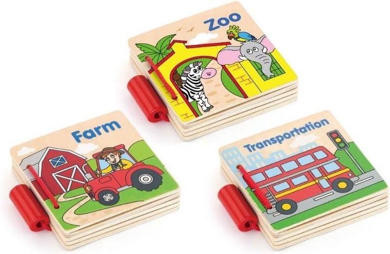 VIGA My First Book - Farm Theme Wooden Toy - Image 2