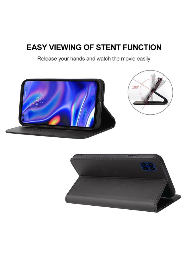 erorex Case For Motorola Moto One 5G UW Magnetic Closure Leather Phone Case - Image 4