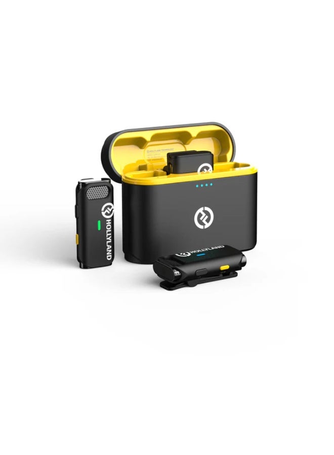 هولي لاند LARK M1 Duo ميكروفون لاسلكي – أسود أنيق (Cool Black) - Image 1