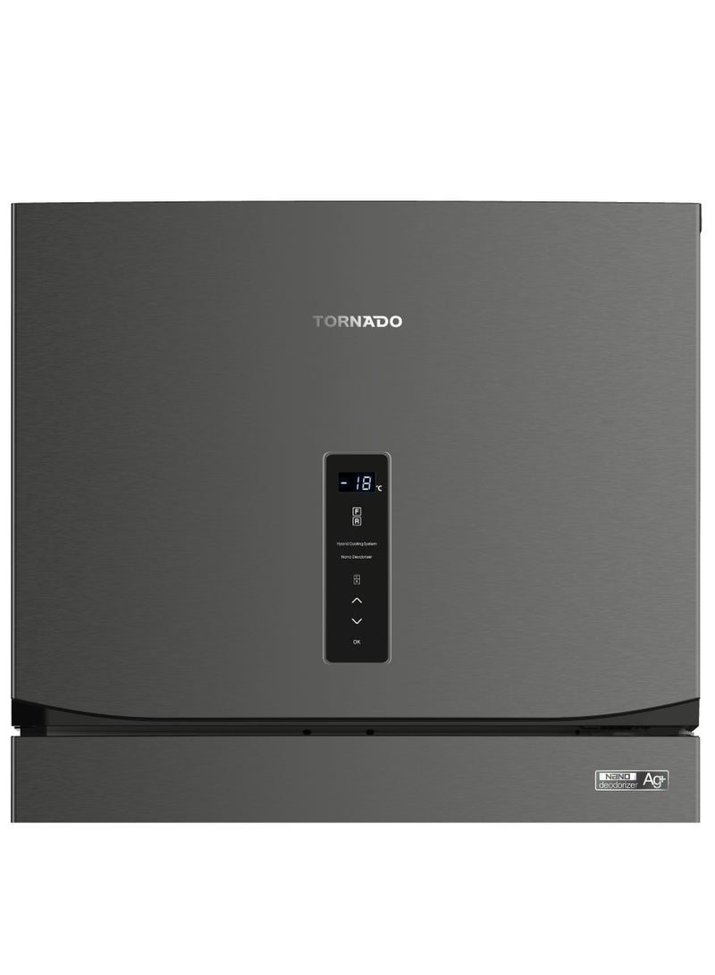 تورنيدو ثلاجة تورنيدو ديجيتال نوفروست 450 لتر استانلس غامق RF-580AT-DST  - Image 5
