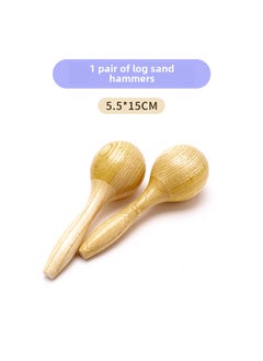 Orff Percussion Instrument Set for Elementary Log sand hammer pair