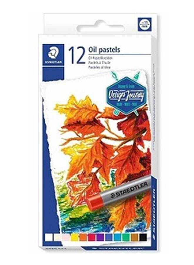 STAEDTLER Karat Oil Pastels - Assorted Colours (Pack Of 12) Multicolour 