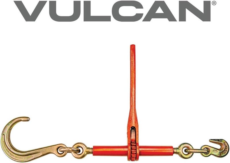VULCAN Ratchet Binder with Towing J Hook - 5,400 Pound Safe Working Load (Works with 5/16 Inch or 3/8 Inch Chain) - Image 5