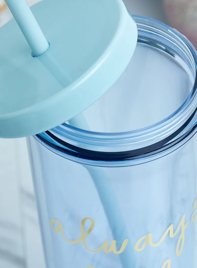Kate Spade Always Half Full Tumbler With Straw