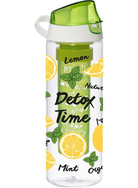 HEREVIN Tropic Lemon Printed Detox Flask with Infuser - Como Lid 