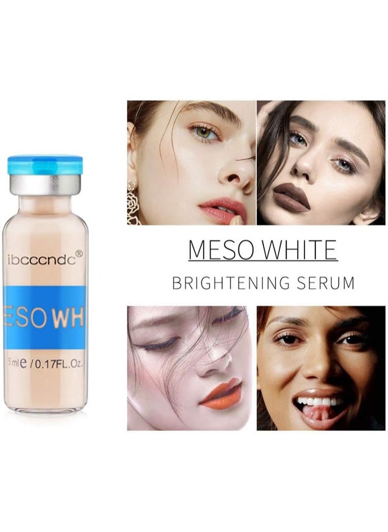 ibcccndc - 5MLx10PCS Ampoule Liquid Foundation Starter Kit,BB Skin Treatment–MESO WHITE Brightening BB Serum Kit–Semi-Permanent Liquid Foundation Natural Nude Make-up - Image 1
