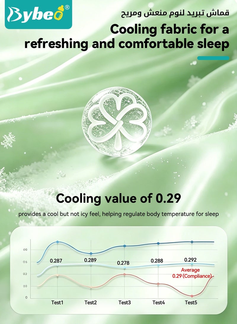 Bybeo Lightweight Baby Quilt, Soft Toddler Blankets, Kids Cooling Silk Summer Quilt for Boys and Girls, Double-Sided Cooling Blanket for Crib, Toddler Bed, Preschool, Daycare, Air-conditioned Room, and Kindergarten, Machine Washable Year-Round Bedding - Image 4