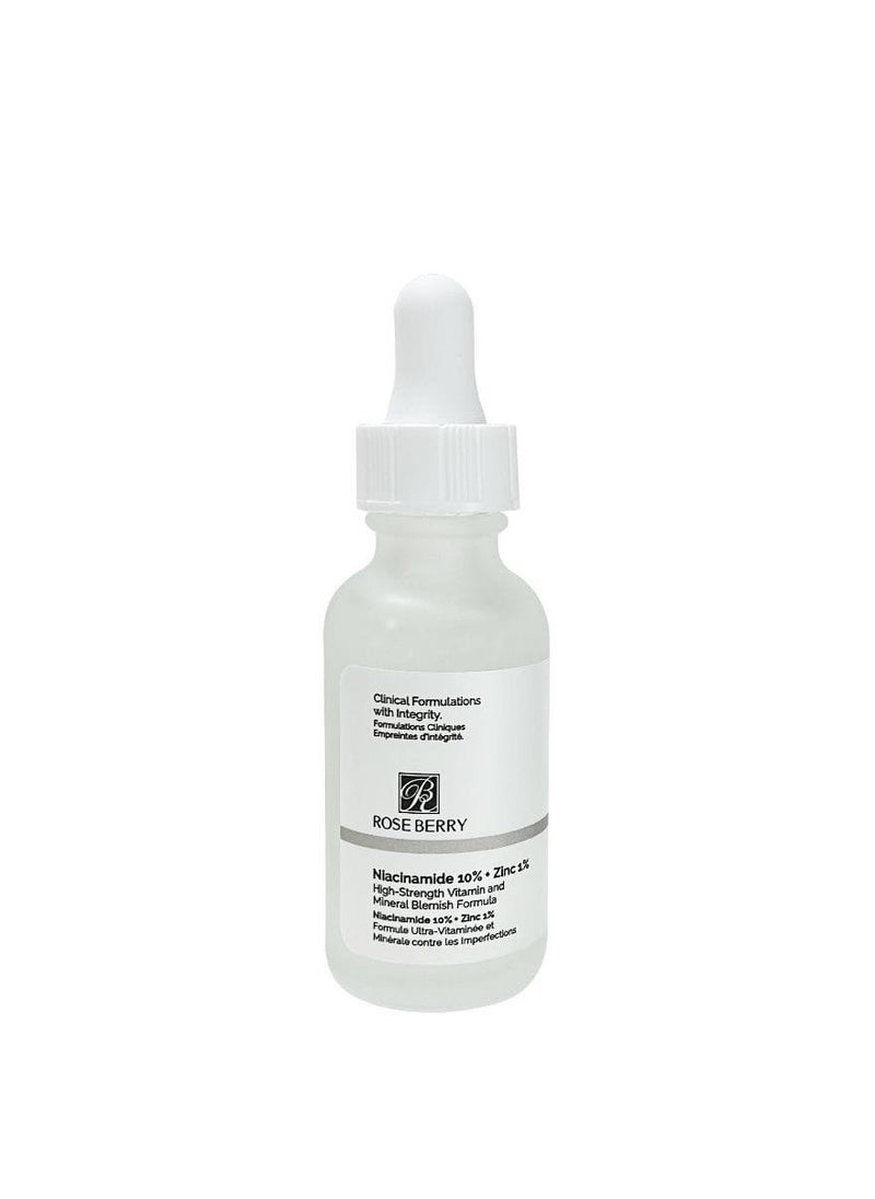 RoseBerry Nature Niacinamide 10% + Zinc 1% High Strength Vitamin And Mineral Blemish Formula  - Image 2