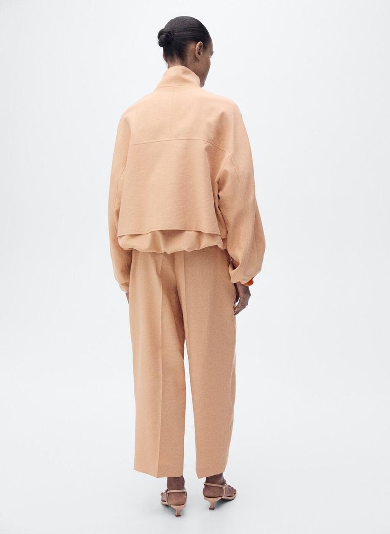 MANGO Straight Lyocell Pleats Pants  - Image 2