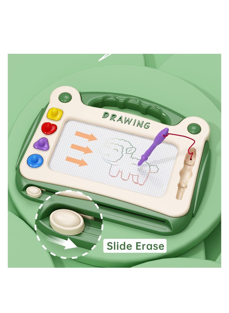 إي سي في في مجموعة لوحة الرسم المغناطيسية السحرية ECVV - سهلة المسح وإعادة الاستخدام، تشجع الإبداع والتعلم، لعبة تعليمية مثالية للأطفال (L-وردي) - Image 2