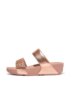 FitFlop Fitflop Ladies Lulu Lazercrystal Slide EU2-323 Rose Gold  - Image 5