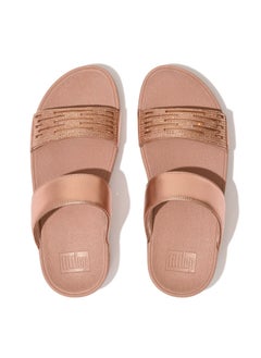 FitFlop Fitflop Ladies Lulu Lazercrystal Slide EU2-323 Rose Gold  - Image 1