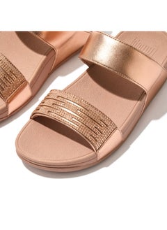FitFlop Fitflop Ladies Lulu Lazercrystal Slide EU2-323 Rose Gold  - Image 2