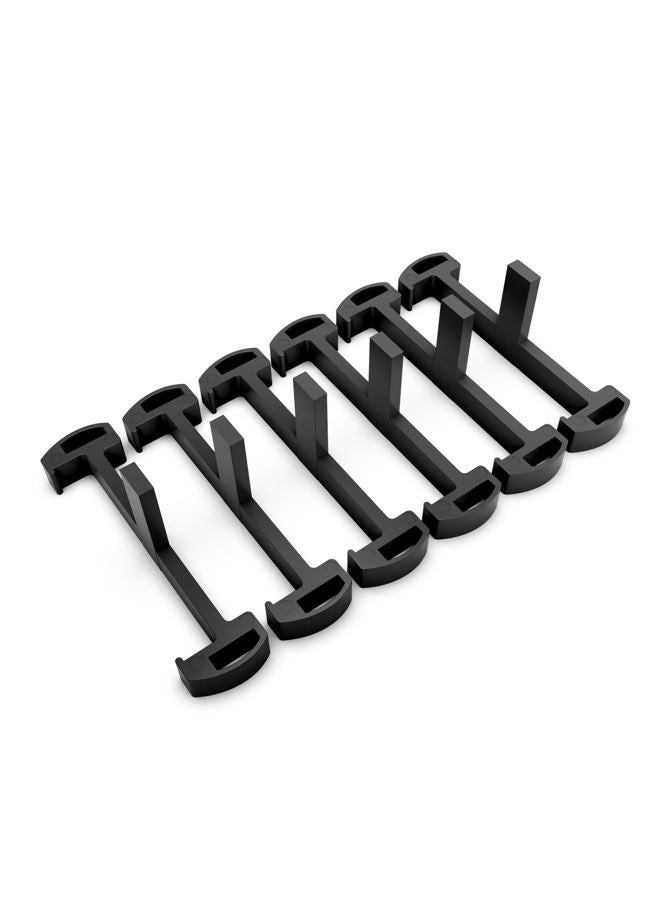 HTOH Plastic Clip for Linear Drain, Tile Tray Supporter, Black Plastic Drain Clips for HTOH Tile-Insert Shower Drain,6 PCS - Image 1