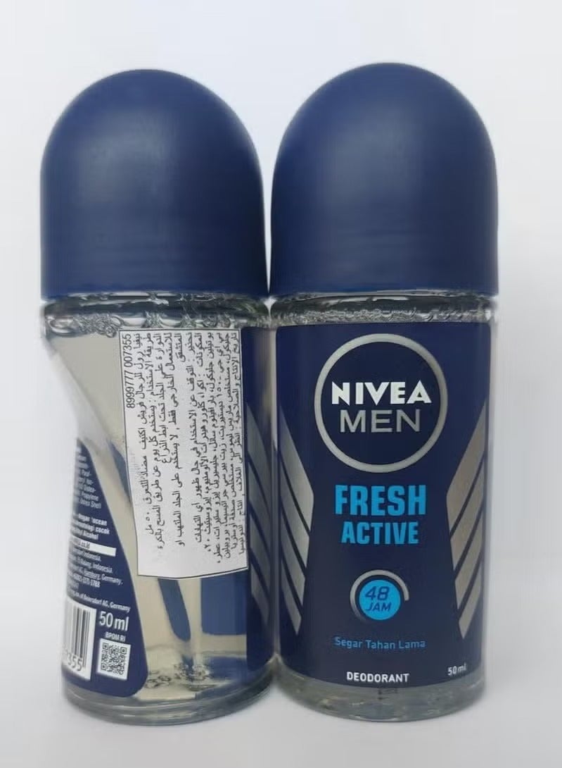 NIVEA MEN FRESH ACTIVE, ANTIPIRANT FOR MEN, 50ML