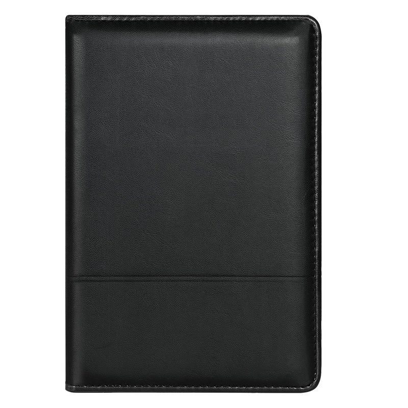Gorbado Junior Padfolio Folder - A5 Portfolio Binder Case with 5 x 8 Writing Pad and Interior Storage Pocket Executive Business Organizer for Men Women, Black - Image 2