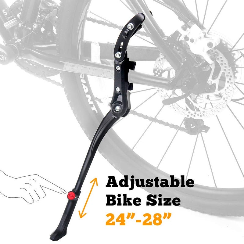 Sataway Bike Kickstand Adjustable Rear Mount aluminum alloy Bicycle Kickstand for 24” 26” 700C 27.5” 28” inch Mountain Bike Adult Bike - Image 2