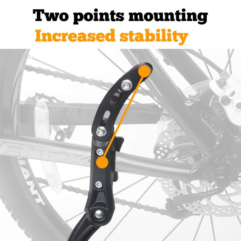 Sataway Bike Kickstand Adjustable Rear Mount aluminum alloy Bicycle Kickstand for 24” 26” 700C 27.5” 28” inch Mountain Bike Adult Bike - Image 3