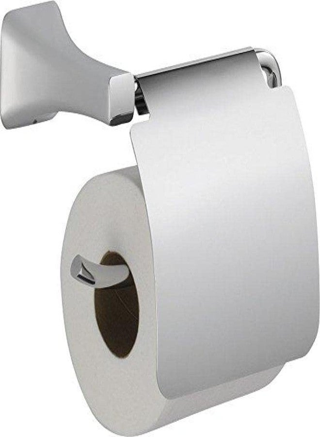 DELTA FAUCET 752500 Tesla Tissue Holder with Removable Cover, Chrome - Image 1