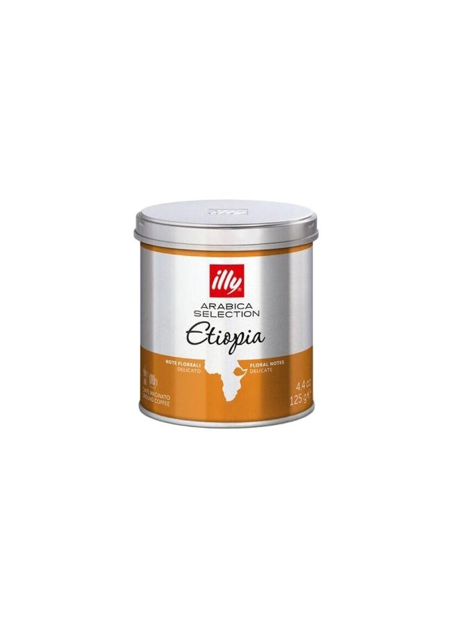 illy Ground Coffee Espresso, Arabica Selection Ethiopia, 125g