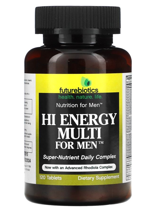 Futurebiotics Hi Energy Multi For Men 120 Tablets