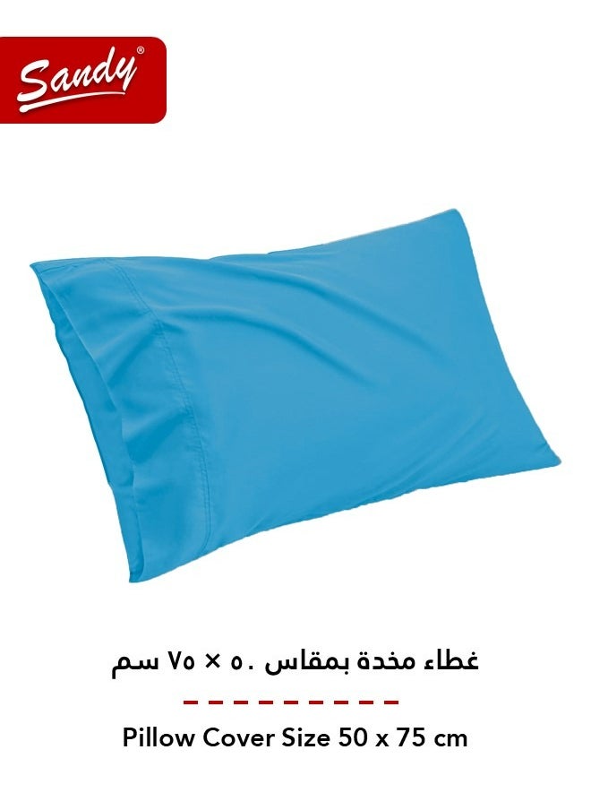 Sandy Sandy Premium Hotel Quality Fitted Sheet and Pillow Case, Bed Sheet 2 Pieces Set, Soft & Breathable and Cooling, Twin Size 100 x 200 cm, Turquoise  - Image 3