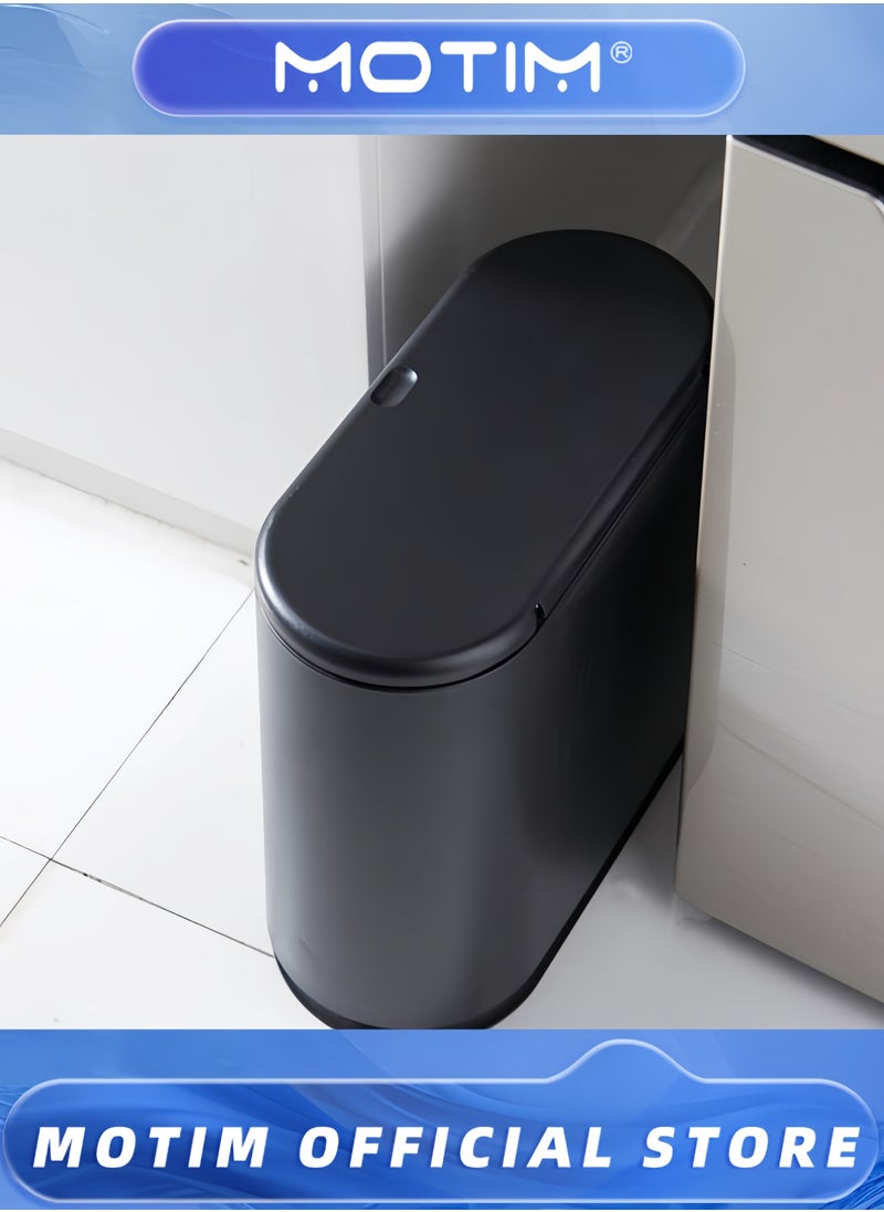 Motim Kitchen Trash Bin 10 Liter Rectangular Recycle Bins Plastic Waste Bin for Home and Offices  - Image 3