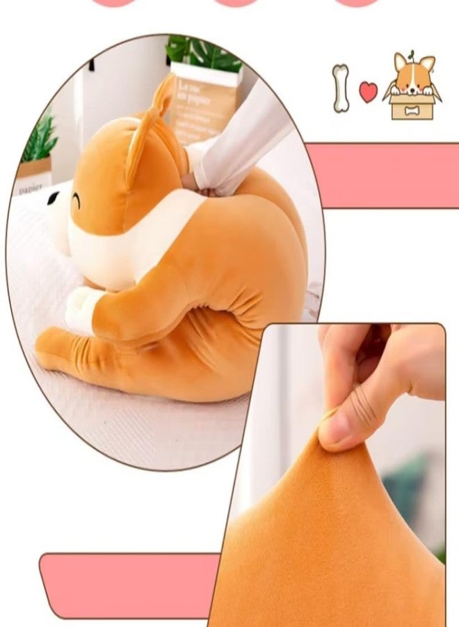 TechMax Solution Large Cute Sleeping Dog Plush Pillow Kawaii Puppy Stuffed Animal Long Soft Plush Toy for Kids - Image 4