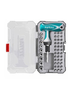 TOTAL T0TAL 47 Pcs T Handle Wrench Screwdriver Set Professional Repair Tools Set Chromium vanadium steel TACSD30476  - Image 1