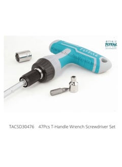 TOTAL T0TAL 47 Pcs T Handle Wrench Screwdriver Set Professional Repair Tools Set Chromium vanadium steel TACSD30476  - Image 4