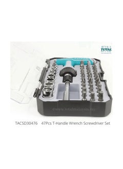 TOTAL T0TAL 47 Pcs T Handle Wrench Screwdriver Set Professional Repair Tools Set Chromium vanadium steel TACSD30476  - Image 3