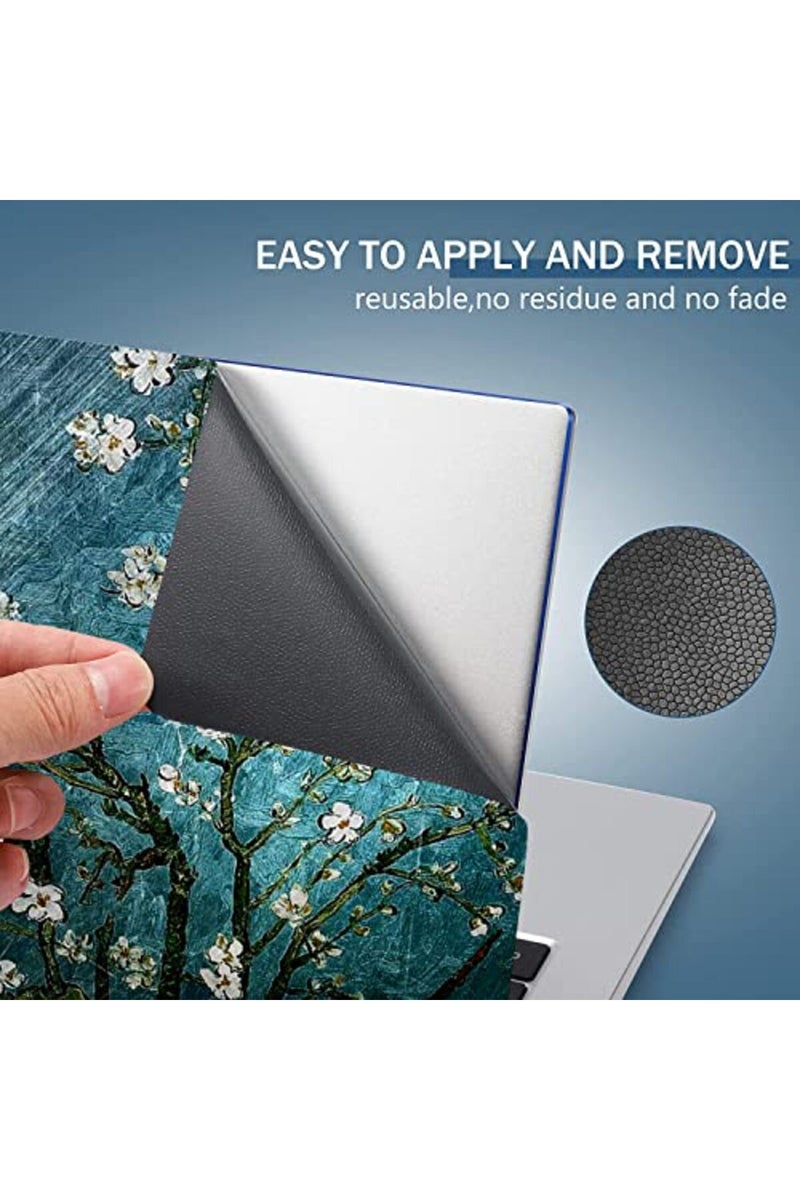 AORTDES Blue Apricot Flower 12.1 13 13.3 14 15 15.4 15.6 Inches Personalized Laptop Skin Sticker - Image 4