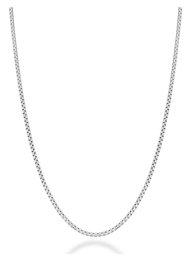 MiaBella - Miabella Italian 925 Sterling Silver Solid 2mm Round Box Chain Necklace for Women Men, Made in Italy (sterling silver, Length 20 Inches) - Image 1