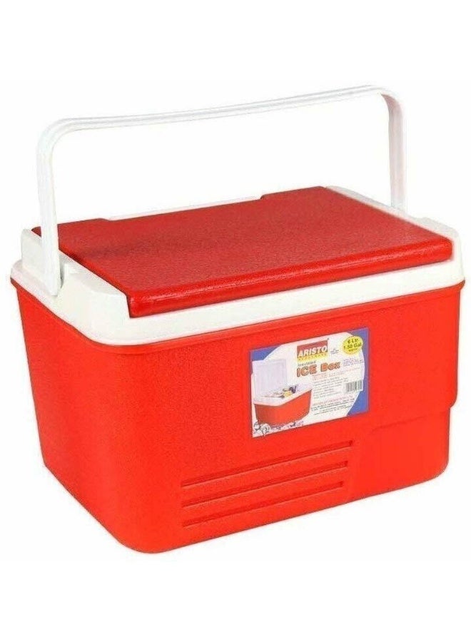 Aristo Aristo Small Size For Ice Cubes Insulated Chiller 6 Ltr Red Ice Cooling Box  (Red, 6 L)  - Image 1