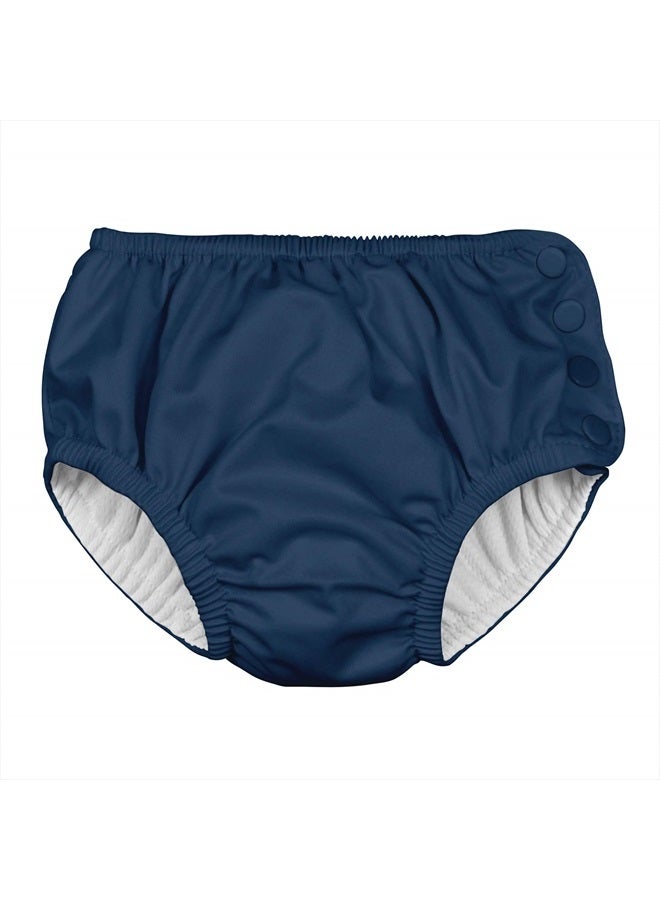 green sprouts i Play Unisex Swim Diaper Navy Solid-24 Months - Image 2
