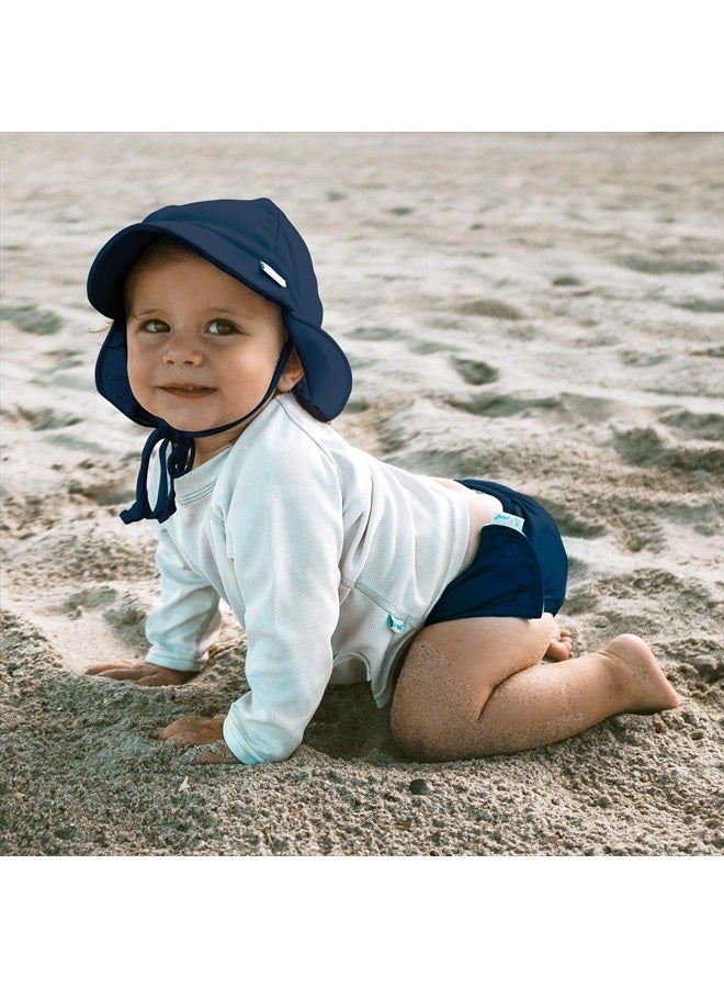 green sprouts i Play Unisex Swim Diaper Navy Solid-24 Months - Image 3