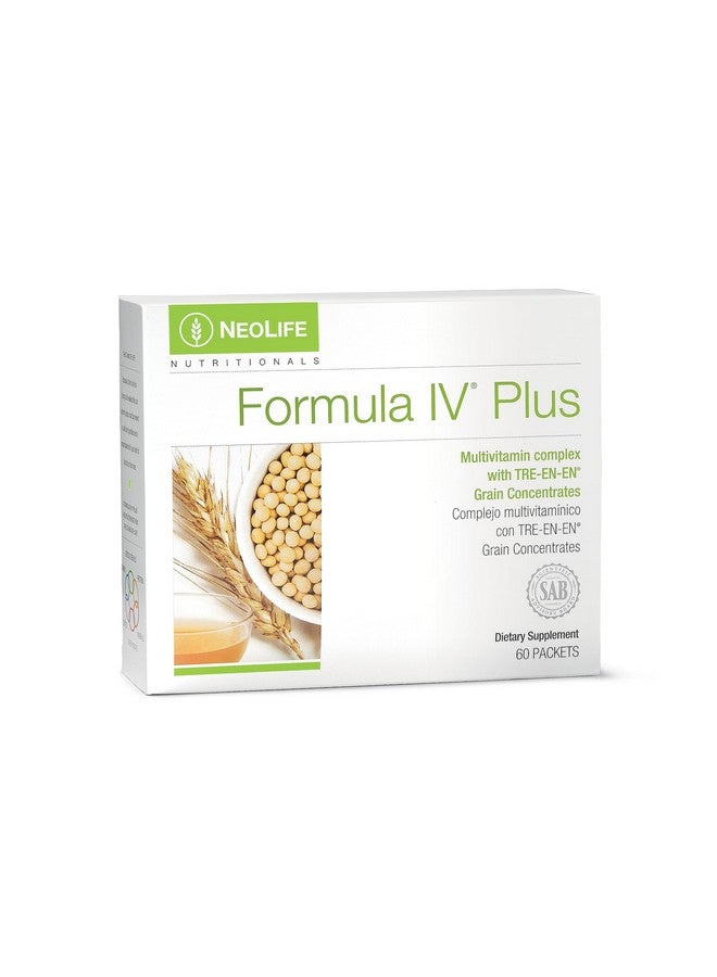 NeoLife - Formula IV Plus Softgel - Softgels, Vitamins A, C, D, E, B Complex - Multivitamins, Multi-Minerals, Multivitamin for Women & Men, TRE-EN-EN Grain Blend, Phyto Enzyme Blend - 60 Packets - Image 1
