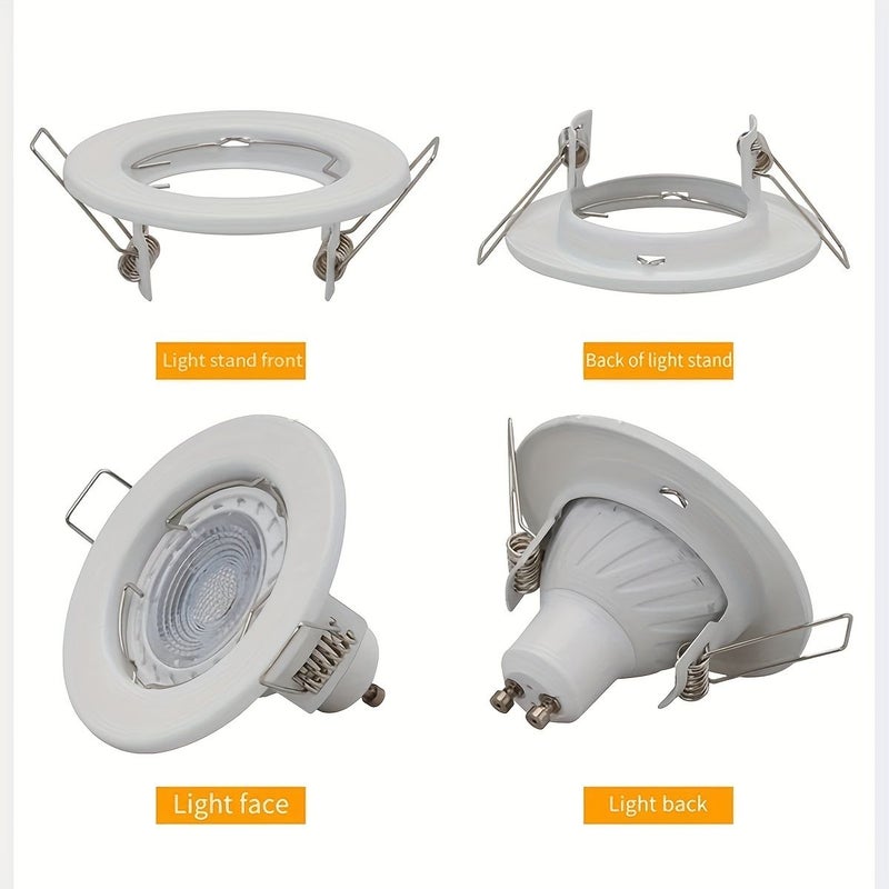 3 Inch Black Recessed Light Trim Metal Step Baffle for GU10 MR16 Ceiling Spot Lights - Image 4