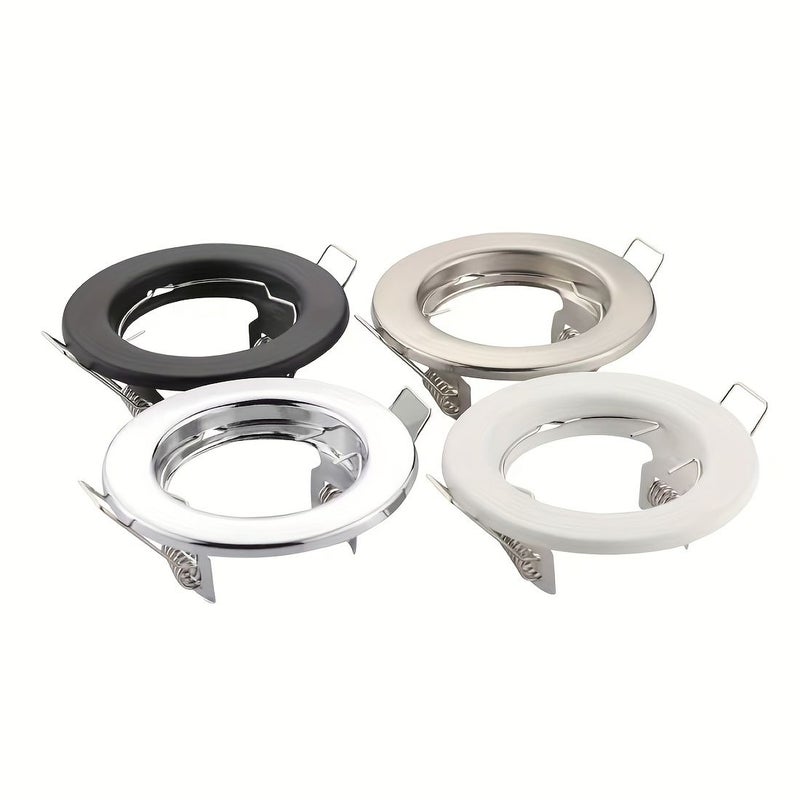 3 Inch Black Recessed Light Trim Metal Step Baffle for GU10 MR16 Ceiling Spot Lights - Image 1