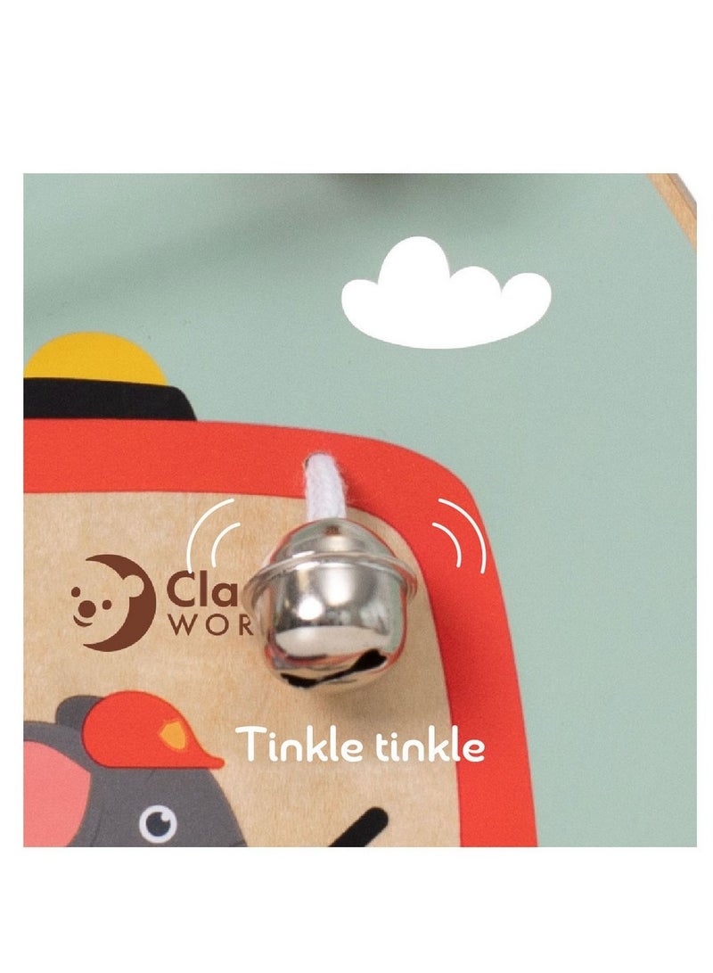 Classic World Fire Engine Busy Board - Wooden Activity Toy for Toddlers, Fire Truck Theme, Zipping, Buttoning, Tying Activities, Early Childhood Toy, Educational Gift for Kids - Image 5