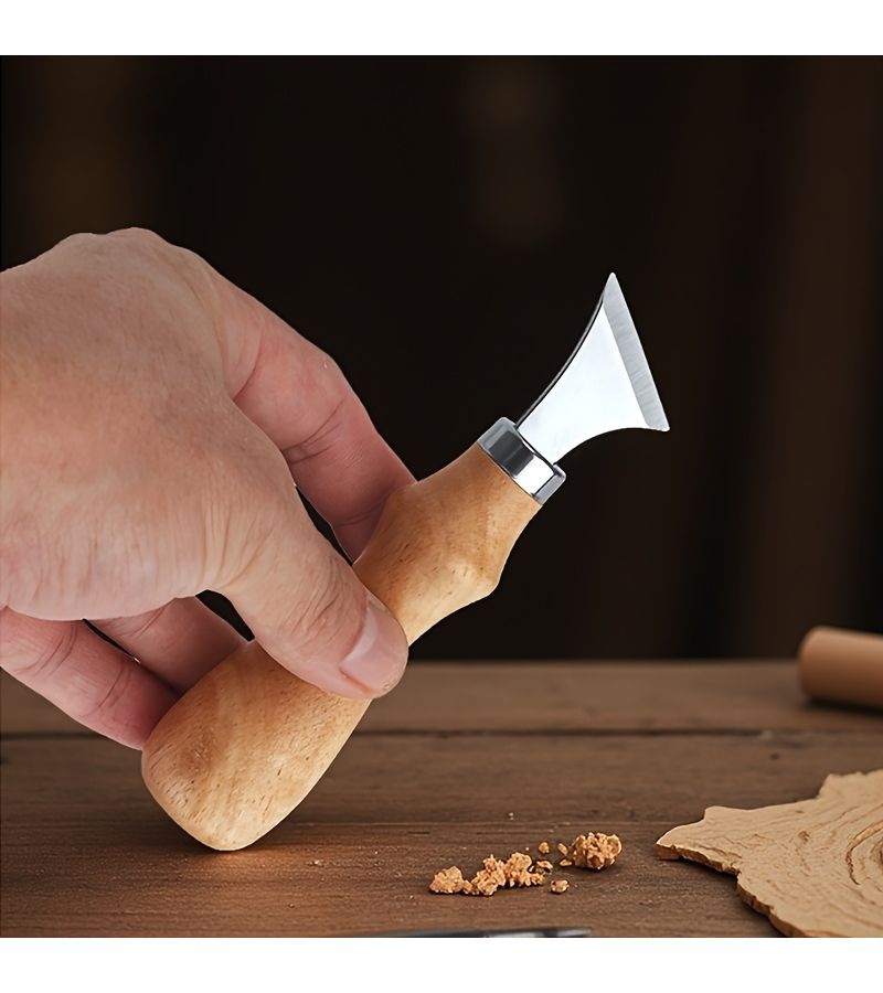 Stainless Steel 4 Piece Wood Carving Tool Set For Diy Beginners - Image 5