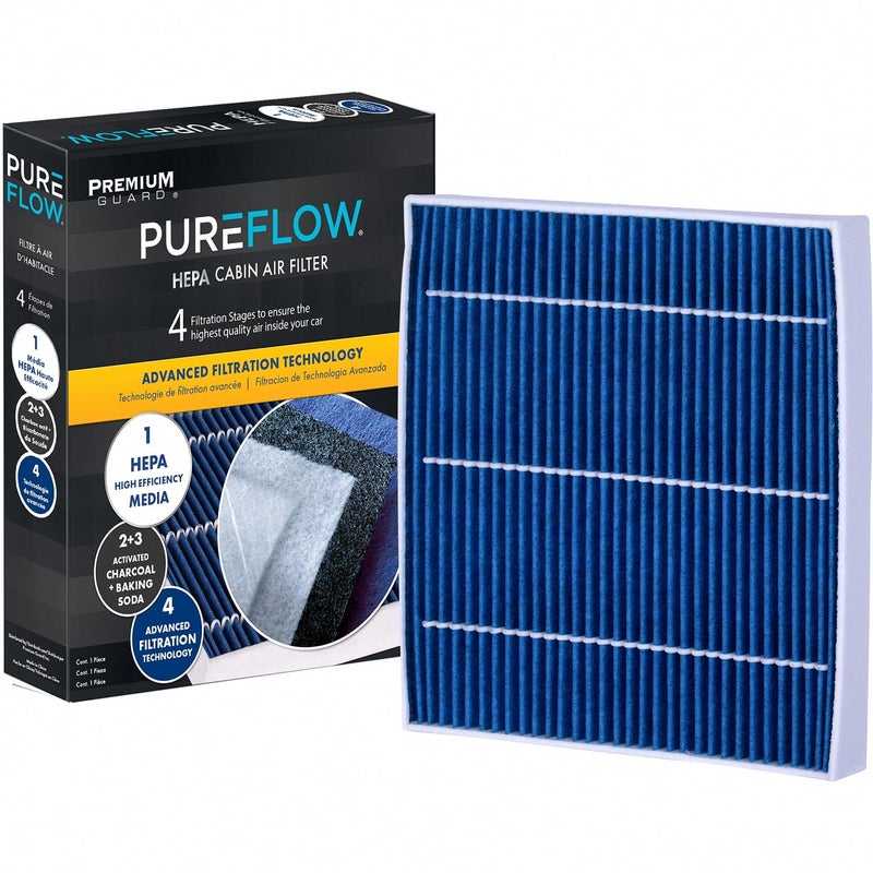 Premium Guard PureFlow HEPA Cabin Air Filter PC9958HX Fits 20192024 Chevrolet Silverado 6500 HD Silverado 5500 HD Silverado 4500 HD 20192024 International CV515 Recirculation - Image 2
