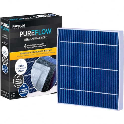 Premium Guard PureFlow HEPA Cabin Air Filter PC9958HX Fits 20192024 Chevrolet Silverado 6500 HD Silverado 5500 HD Silverado 4500 HD 20192024 International CV515 Recirculation - Image 1