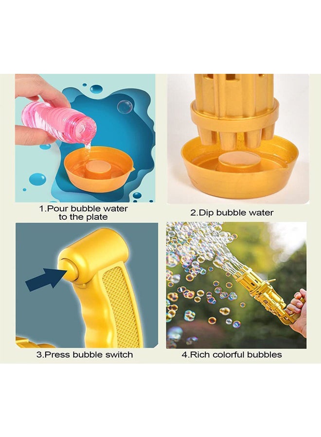 Bubble Bath Gun Plastic Machine Toy With Plate - Image 5