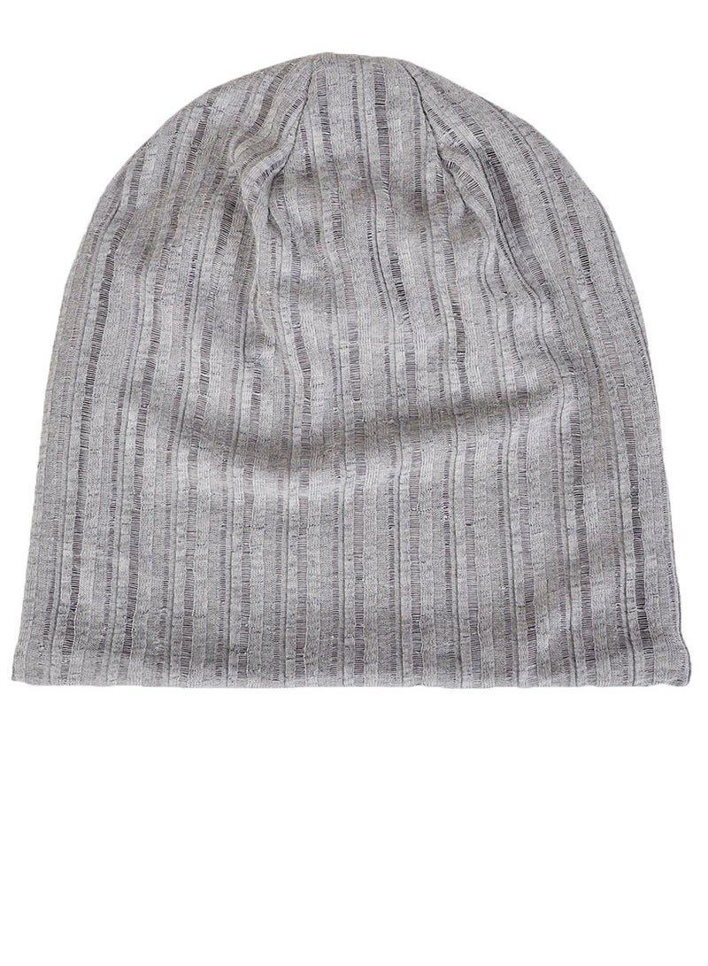 Loquat Unisex Infinity Scarf Headwear Cap Breathable Beanie Hat Light Grey 